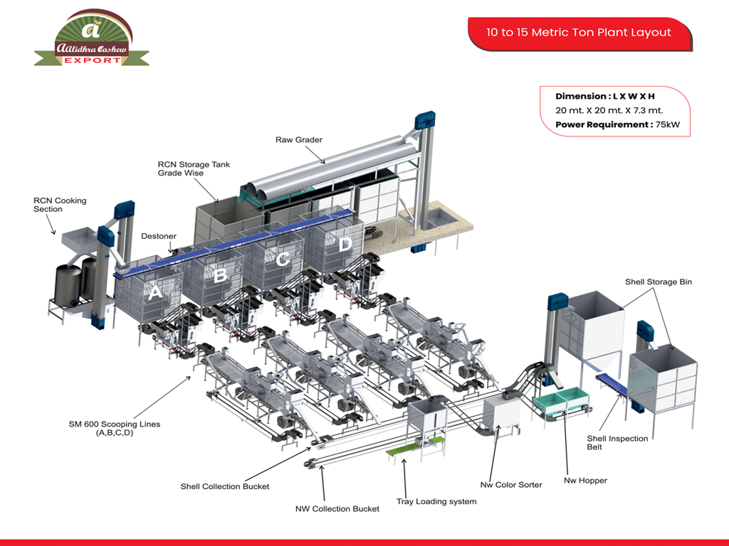 Cashew processing plant setup cost in Benin